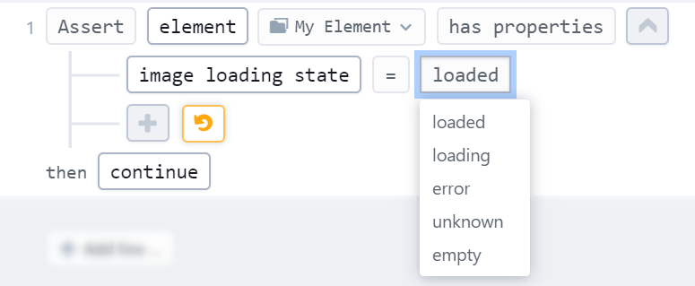 Image loading state property and possible expected states